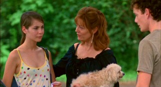 Younger sister Taylor Elizabeth Berry (Willa Holland) does not look altogether pleased with the modeling career her mother (Susan Sarandon) has charted out for her.
