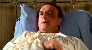 In "Misery", James Caan plays Paul Sheldon, a romance novelist who is injured and stuck in a small, snowy Colorado town.