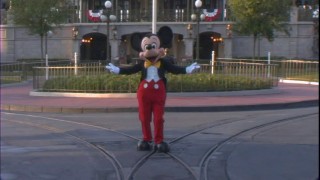Mickey directs the Main Street crew prior to opening.