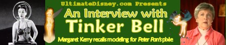 Click to read UD's exclusive interview with Margaret Kerry, the model for Disney's Tinker Bell!