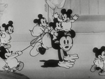The prospect of fatherhood has the Mouse quivering under the covers in "Mickey's Nightmare", the third episode's Mousekartoon.