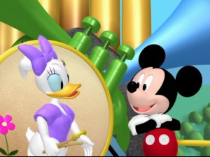 That's Daisy, not the duck tail that Mickey was searching for in "Mickey-Go-Seek".