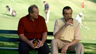 Jay (Ed O'Neill) tries to get his old friend and golf partner Shorty (Chazz Palminteri) to share his secret in "Fifteen Percent."