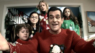 Phil (Ty Burrell) is the only Dunphy to stay enthusiastic during the family's Christmas Eve webcam talk with his father.