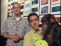 Director Pete Docter, Co-Director Lee Unkrich, and Pixar's oft-seen monkey convey the fun of working at Pixar.