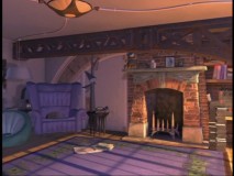 One of several "flyarounds" on the DVD, Mike and Sulley's apartment can be explored in 3-D while they're at work!