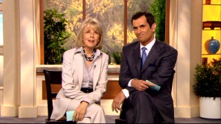 Colleen Peck (Diane Keaton) and Paul McVee (Ty Burrell) exchange unpleasant words after their mics are cut in this deleted Daybreak sign-off scene.