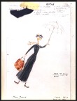 Costume sketch for Mary Poppins