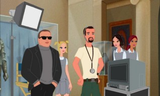 Could this director look any more like Chandler Bing? Harvey Weinstein doesn't seem to notice.