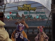 The clever animated Main Menu from the old "Muppet Treasure Island" has been retained and sometimes screencaps will even pick up Gonzo.