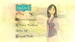 Mulan II's Main Menu