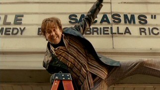 "The marquee of my mid-life crisis play inexplicably credits me as Gabriella instead of Gabriel! Hooray!"
