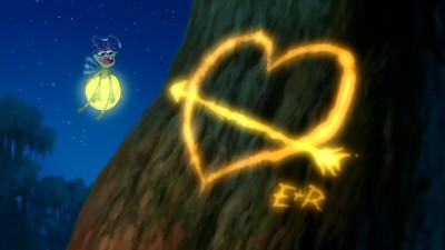 Cajun firefly Ray has his heart set upon Evangeline, who -- Tiana and Naveen don't have the heart to tell him -- is an evening star.
