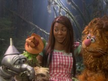 Ashanti struggles to keep a straight face when Gonzo forgets a line in "Oz Oops!"