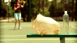 A plastic bag is personified with the voice of Werner Herzog in Ramin Bahrani's short film "Plastic Bag."
