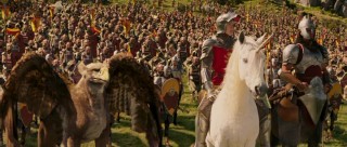 Led by Peter, this is the good army. Why are they fighting? "For Narnia!!!!"