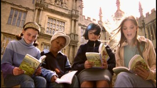 British kids read from the Chronicles of Narnia books in "C.S. Lewis: Dreamer of Narnia."