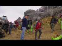 More green tights in "Anatomy of a Scene: Behind the Battle."