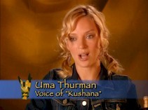 Uma Thurman discusses her role as the antagonist Princess Kushana.