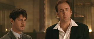 Riley (Justin Bartha) and Ben (Nicolas Cage) take a moment to reverentially observe the Declaration of Independence.