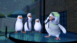 The penguins fear that a green, wrapped Skipper is undead in the title episode "I Was a Penguin Zombie."