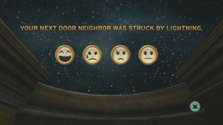 How you'd react to your next door neighbor being struck by lightning could (somehow, someway) help you discover your powers.