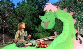 Take just one look at Pete (Sean Marshall) and Elliott the dragon sharing these just-picked apples and it's easy to declare them best friends.
