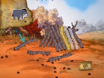 Helping Eeyore build his house is the most challenging part of the five-level "Pooh and Friends" game.