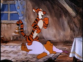Winnie the Pooh meets Tigger for the very first time in "Blustery Day."