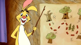Rabbit has thoroughly planned out the trick-or-treating part of the gang's holiday.