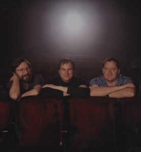 The three men behind Pixar's modest origins: president/CEO Ed Catmull, CEO Steve Jobs, and lead animator/creative executive John Lasseter.