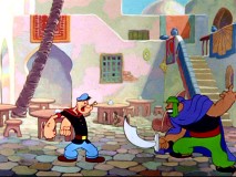 In his second Arabian adventure, Popeye the Sailor meets Ali Baba's Forty Thieves and here comes face-to-face with Abu Hassan (a.k.a. Bluto) himself.