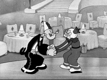 Popeye and Grandma Oyl dance it up in "Let's Celebrake", released shortly after New Year's Day 1938.