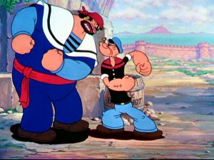 Holding two of the Fleischers' three 2-reel Technicolor Popeye shorts, this set gives Bluto a chance to play a fierce Arabian foe twice.