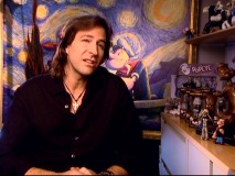 Frank Caruso, V.P. Creative of the King Features Syndicate, comments in a room that pays extensive tribute to the company's biggest star, Popeye the Sailor.