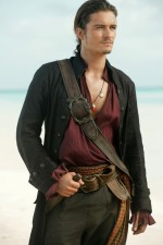Orlando Bloom makes a "dreamy" pose in character as Will Turner.