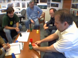 The makers of "Dead Man's Chest" dabble in some pirates dice game..."research" in the preproduction featurette "Charting the Return."