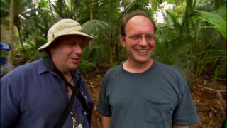 Even a 100-day shooting schedule on back-to-back sequels can't keep Terry and Ted from smiling on one of the islands where "Pirates of the Caribbean" movies are made.