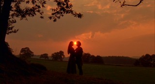 Sun sets on the silhouetted lovers of "The Princess Bride."