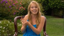 Real-life princess India Oxenberg shows off her royal jewels in "A Royal Reality", the most interesting five minutes on the entire Princess Protection Program DVD.