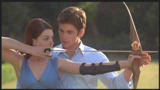 Nicholas and Mia get close for a little 'target practice.'