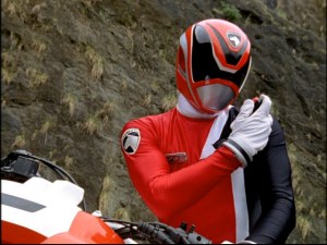 The Red Ranger is the unlikely leader of the group.