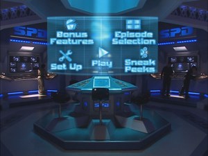 The main menu takes you inside the control room of the S.P.D. Academy.