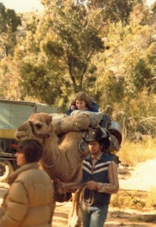 "I learned to ride a camel for Episode 3 ("Love Before a Fall"). What an experience!"