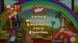 A still from the animated main menu shows Gonzo in flight.