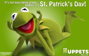 Kermit the Frog: It's not easy being green...unless it's St. Patrick's Day!