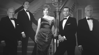 Each disc's menu takes us around three-dimensional glamorous black and white shots of the Mad Men cast.