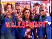 Zombie-like employees of Walls-Mart are ready to help you.
