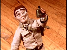 Nissan's memorable stop-motion toy commercial is parodied with a reckless drunk toy driver.
