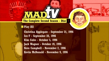 With no language options, subtitles, or extras, the Season 2 DVD's menus keep things simple, listing episode airdates and hosts.